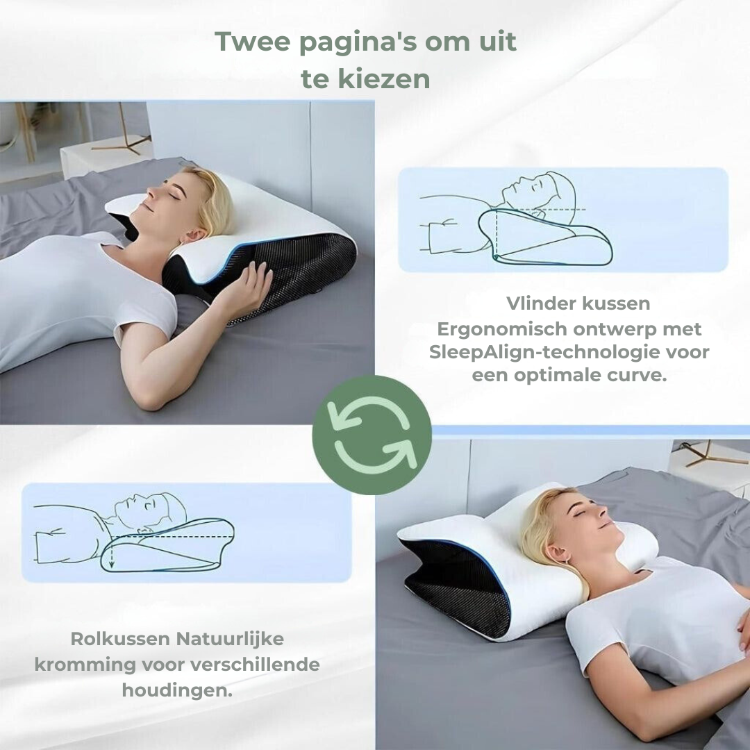 Neck Pillow | Ergonomic Memory Foam & Breathable Mesh