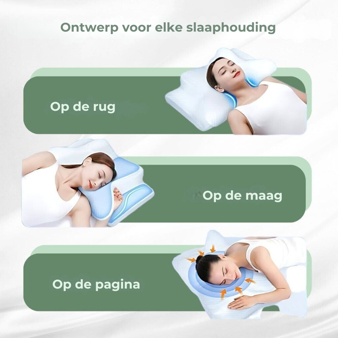 Neck Pillow | Ergonomic Memory Foam & Breathable Mesh