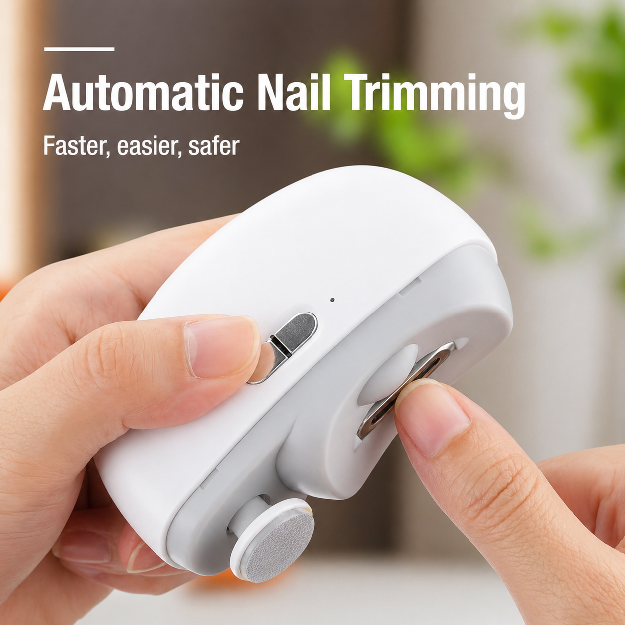 Electric Nail Clipper | 3-in-1 Cut, File & Polish | USB Rechargeable