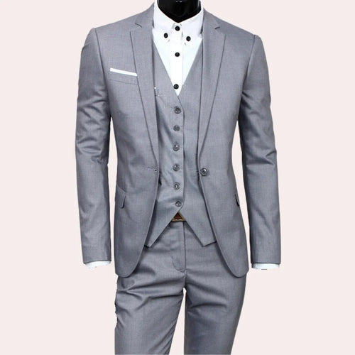 3-Piece Men's Suit | Slim-Fit Tailored & Premium Quality | Blazer, Vest & Trousers