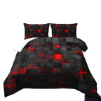 3D Grid Duvet Cover Set