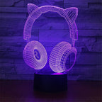 3D LED Lamp | Laser-Engraved Acrylic & Remote Control | 16 Colors