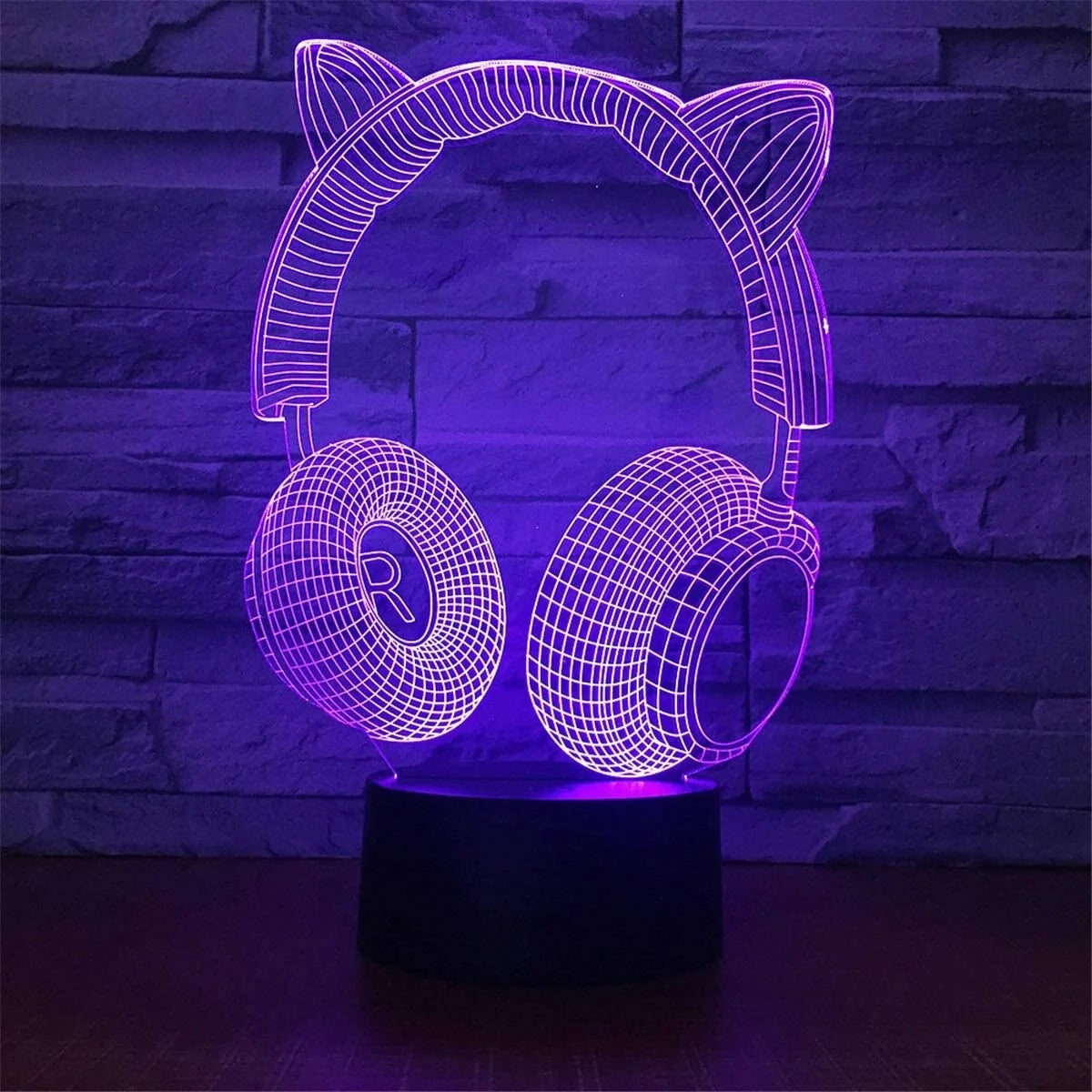 3D LED Lamp | Laser-Engraved Acrylic & Remote Control | 16 Colors