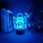 3D LED Lamp | Laser-Engraved Acrylic & Remote Control | 16 Colors