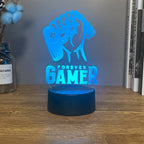 3D LED Lamp | Laser-Engraved Acrylic & Remote Control | 16 Colors