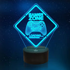 3D LED Lamp | Laser-Engraved Acrylic & Remote Control | 16 Colors