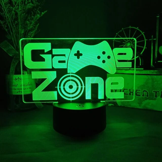 3D LED Lamp | Laser-Engraved Acrylic & Remote Control | 16 Colors