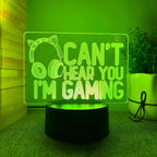 3D LED Lamp | Laser-Engraved Acrylic & Remote Control | 16 Colors