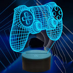 3D LED Lamp | Laser-Engraved Acrylic & Remote Control | 16 Colors