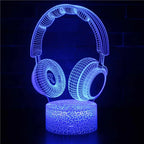 3D LED Lamp | Laser-Engraved Acrylic & Remote Control | 16 Colors