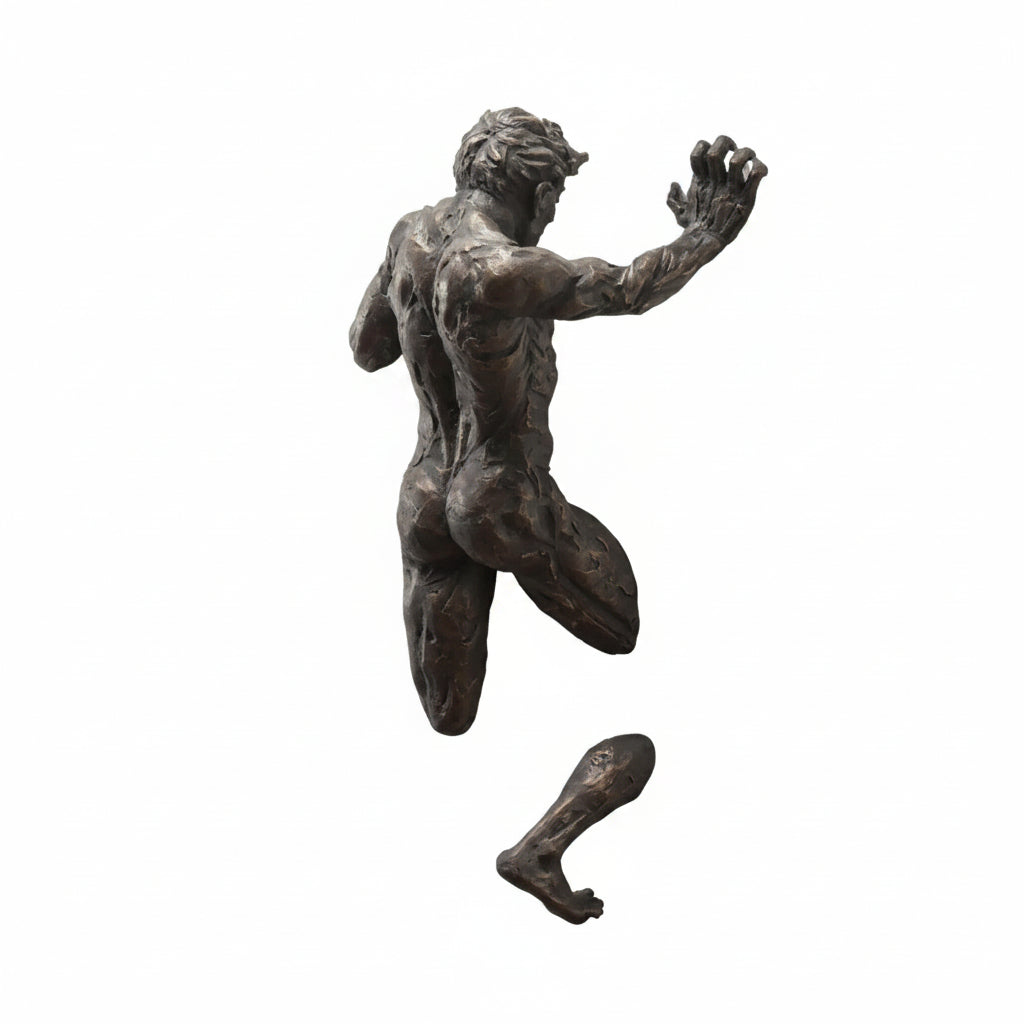 3D Wall Sculpture Climbing Figure