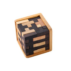 3D Wooden Puzzle | Solid Wood & 54-Piece | T- or L-Shape
