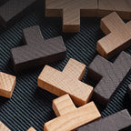 3D Wooden Puzzle | Solid Wood & 54-Piece | T- or L-Shape