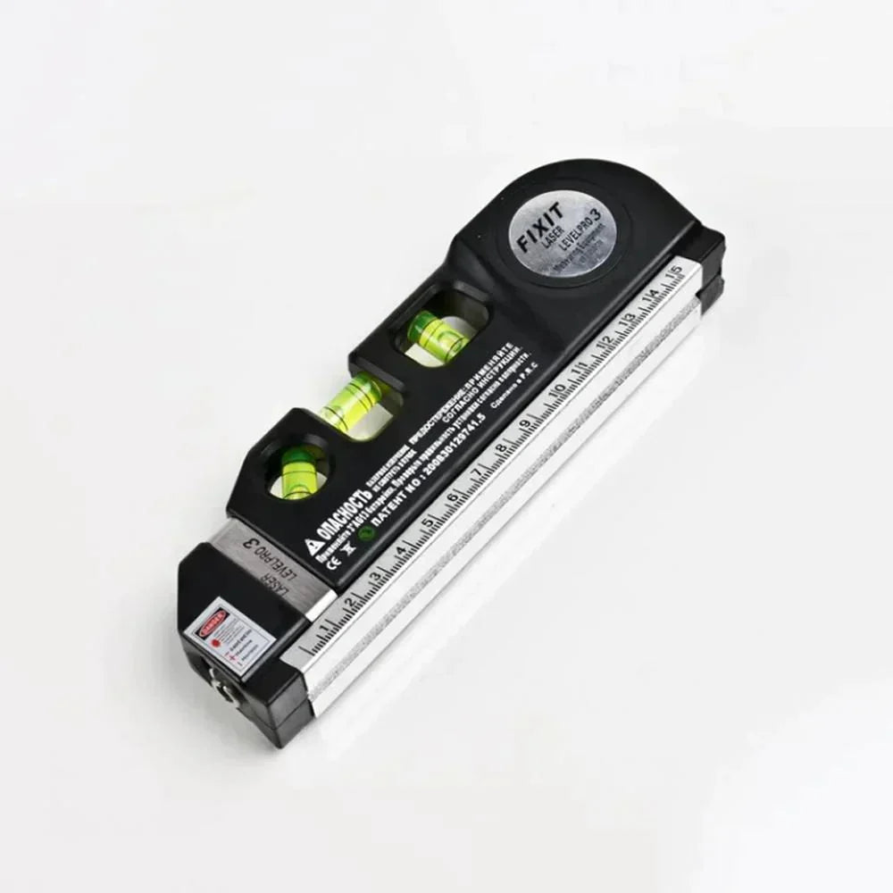 4-in-1 Measuring Tool | Triple Bubble Level & Laser