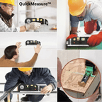4-in-1 Measuring Tool | Triple Bubble Level & Laser