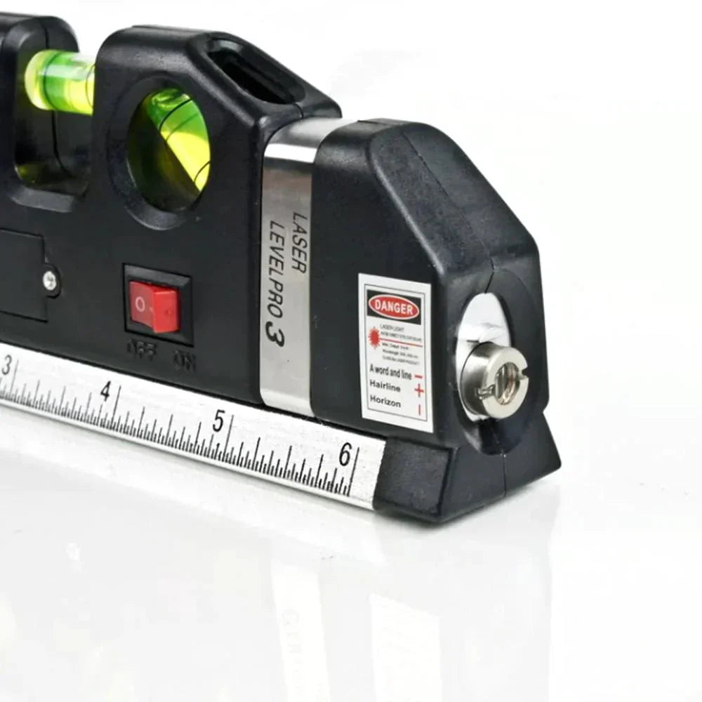 4-in-1 Measuring Tool | Triple Bubble Level & Laser