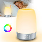 Wake-Up Light Alarm Clock | Sunrise & Sunset Simulation | USB-C Rechargeable