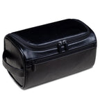 Toiletry Bag | Hanging Leather & Metal Hook | 9.8 x 5.1 x 5.1 in