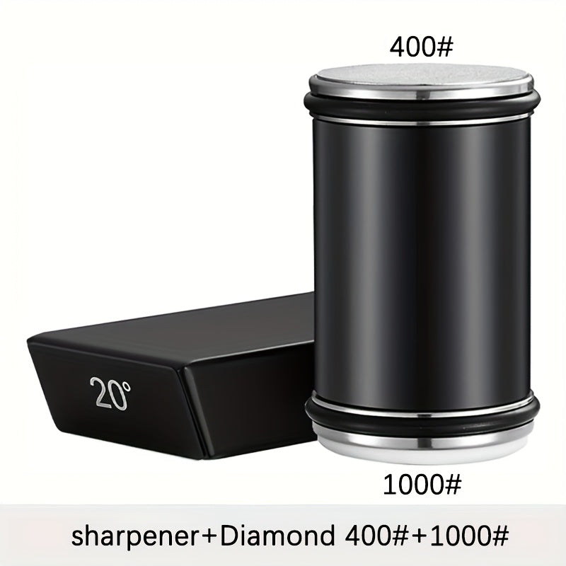 Sharpening Stone Set | Magnetic Angle Guide | Wood & Metal Holder