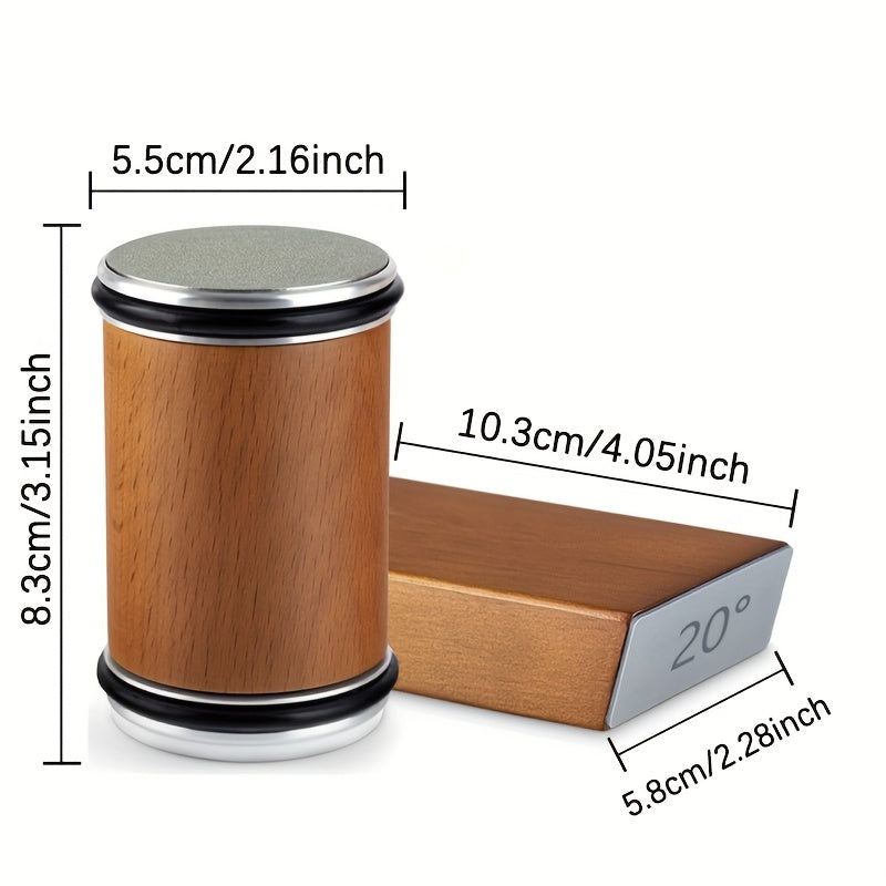Sharpening Stone Set | Magnetic Angle Guide | Wood & Metal Holder
