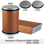 Sharpening Stone Set | Magnetic Angle Guide | Wood & Metal Holder