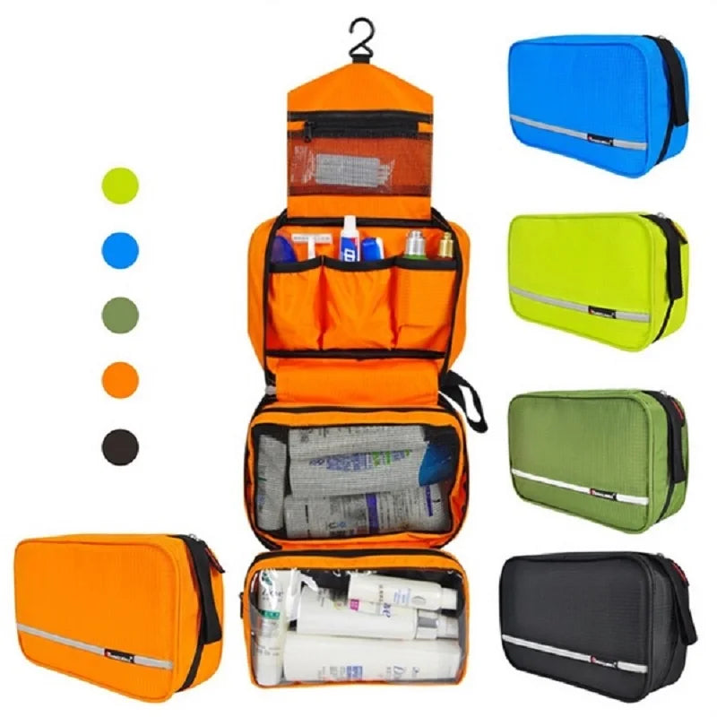 Toiletry Bag | Water-Repellent Fabric & Zip Closure | Carry Handle