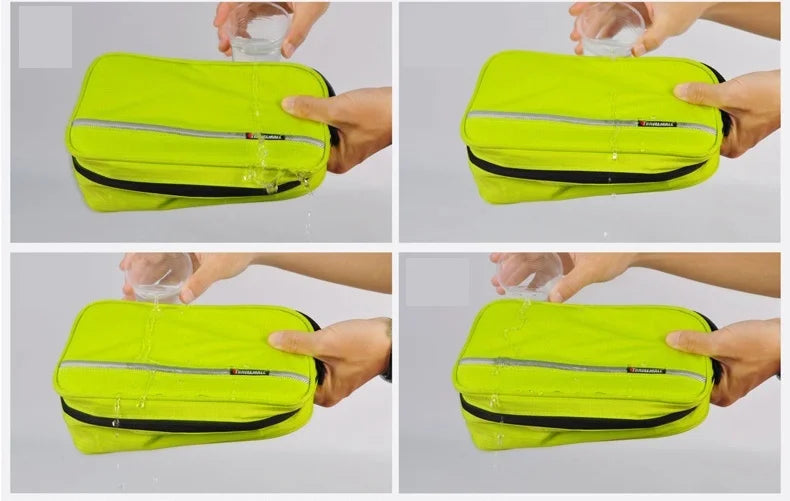 Toiletry Bag | Water-Repellent Fabric & Zip Closure | Carry Handle
