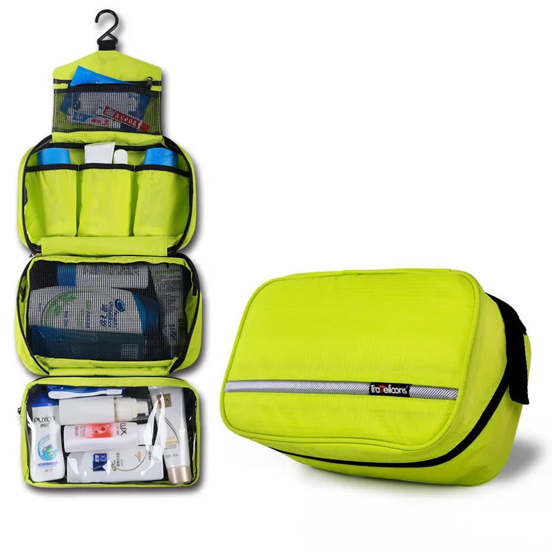 Toiletry Bag | Water-Repellent Fabric & Zip Closure | Carry Handle