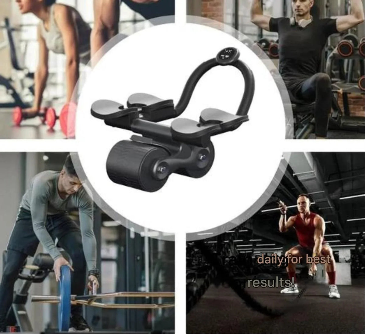 Ab Roller | Automatic Rebound & EVA Foam Handles
