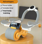 Ab Roller | Automatic Rebound & EVA Foam Handles