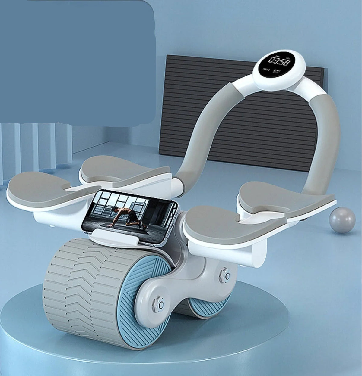 Ab Roller | Automatic Rebound & EVA Foam Handles