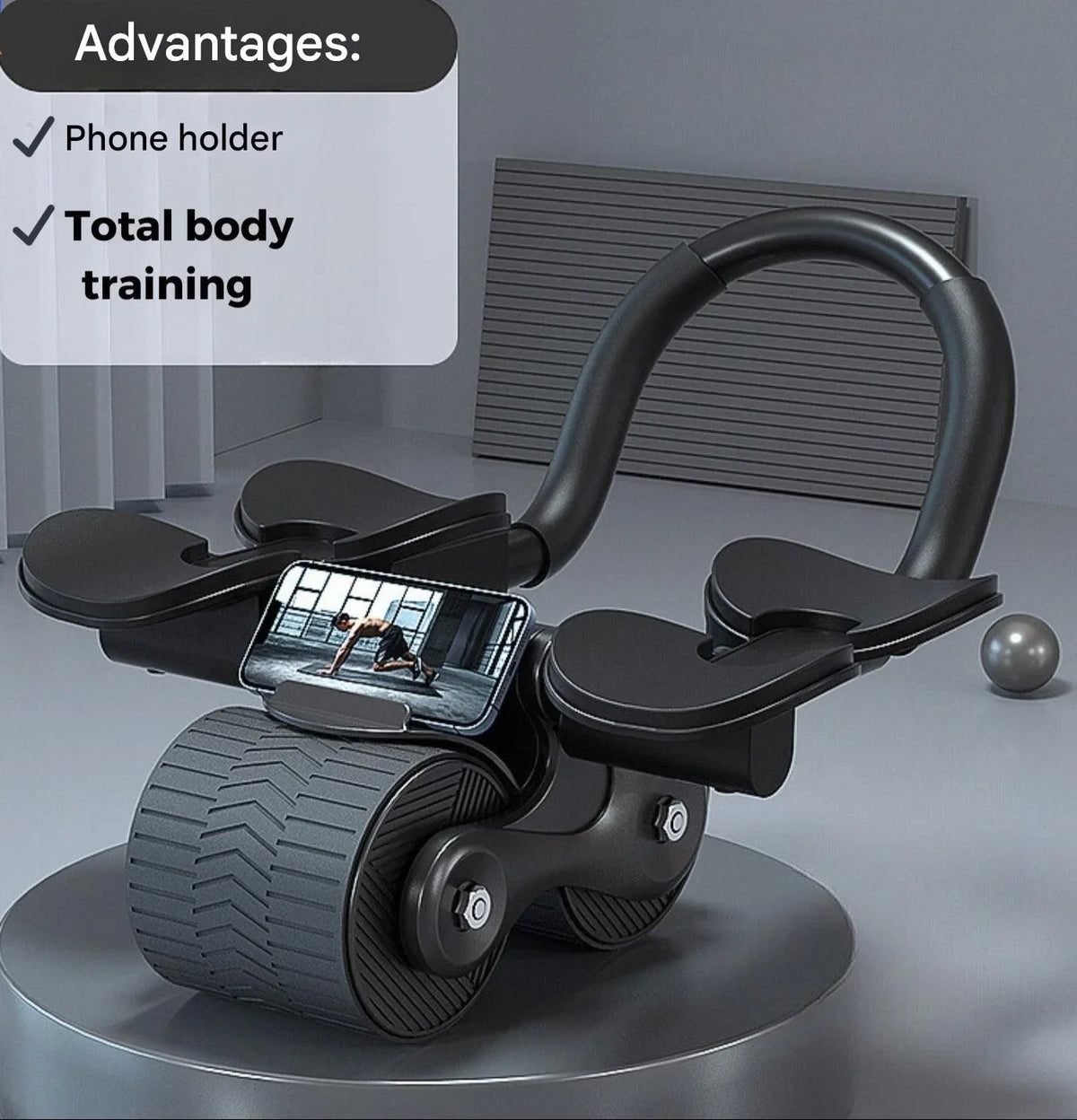 Ab Roller | Automatic Rebound & EVA Foam Handles