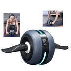 Ab Wheel | Automatic Rebound & Non-Slip | Built-In Counter