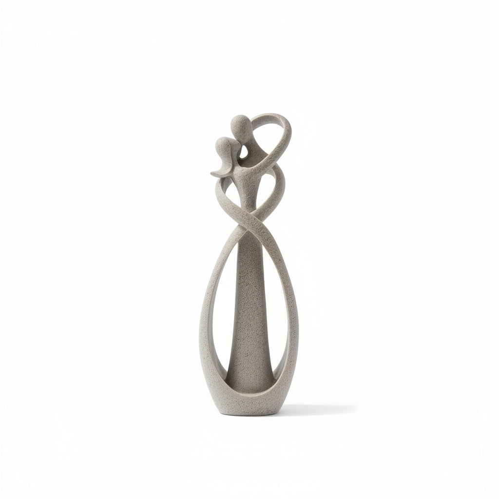 Abstract Statue | Eternal Embrace & Sand Finish