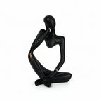 Abstract Thinker Resin Sculpture