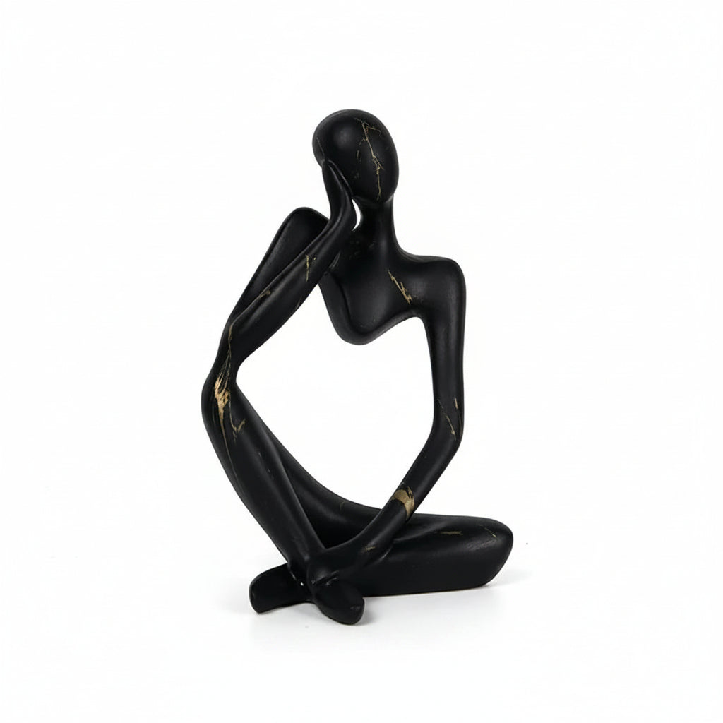 Abstract Thinker Resin Sculpture