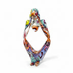 Abstract Thinker Resin Sculpture