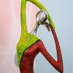 Abstract Woman Sculpture | Handmade Multicolored Resin | Tabletop Centerpiece