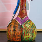 Abstract Woman Sculpture | Handmade Multicolored Resin | Tabletop Centerpiece