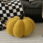 Accent Cushion | Pumpkin-Shaped & Soft Textured Plush | 20 cm Diameter