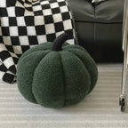 Accent Cushion | Pumpkin-Shaped & Soft Textured Plush | 20 cm Diameter