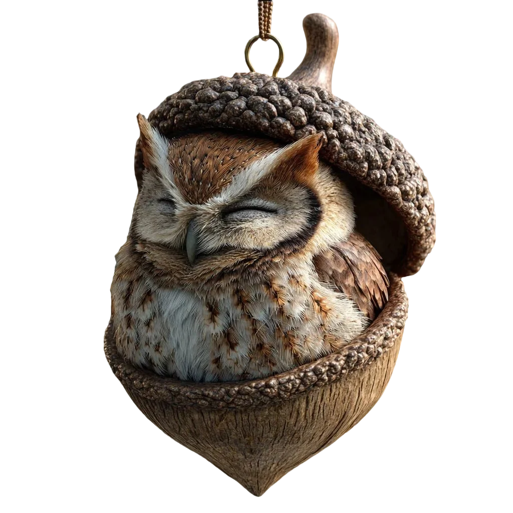 Acorn Animal Figurine | Sleeping Woodland & Gift-Ready | 6 Styles Available
