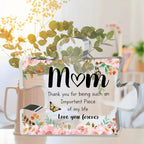 Acrylic Display Plaque | Puzzle-Shaped Floral & Butterfly Art