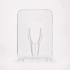 Acrylic Frame Vase | Gallery-Style & Clear Acrylic | 7.9 × 5.9 in