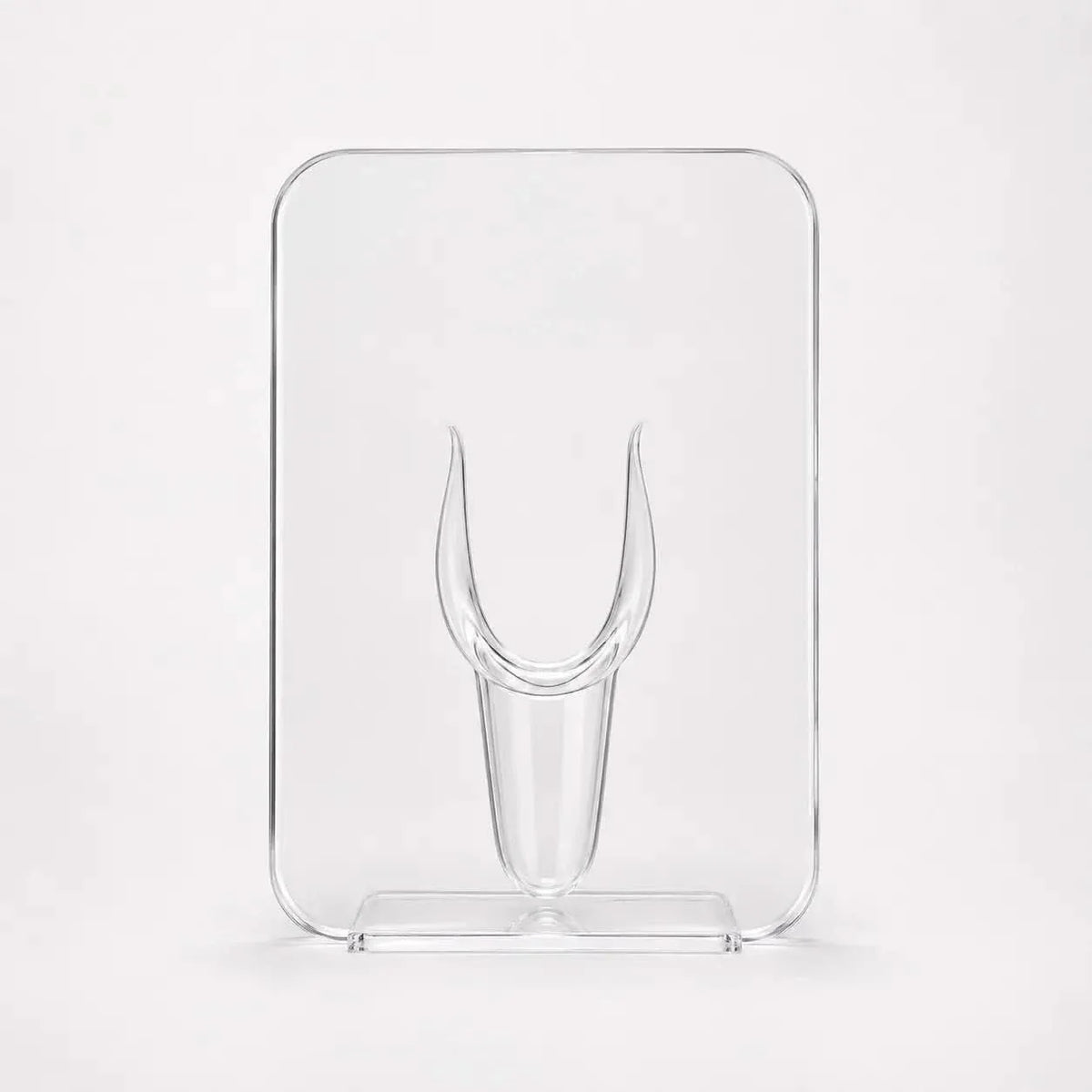 Acrylic Frame Vase | Gallery-Style & Clear Acrylic | 7.9 × 5.9 in