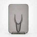 Acrylic Frame Vase | Gallery-Style & Clear Acrylic | 7.9 × 5.9 in