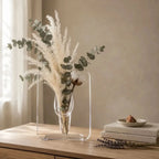 Acrylic Frame Vase | Gallery-Style & Clear Acrylic | 7.9 × 5.9 in