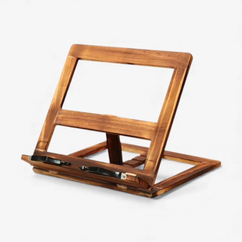 Book Stand | Adjustable Angles & Wood | Portable