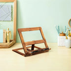 Book Stand | Adjustable Angles & Wood | Portable