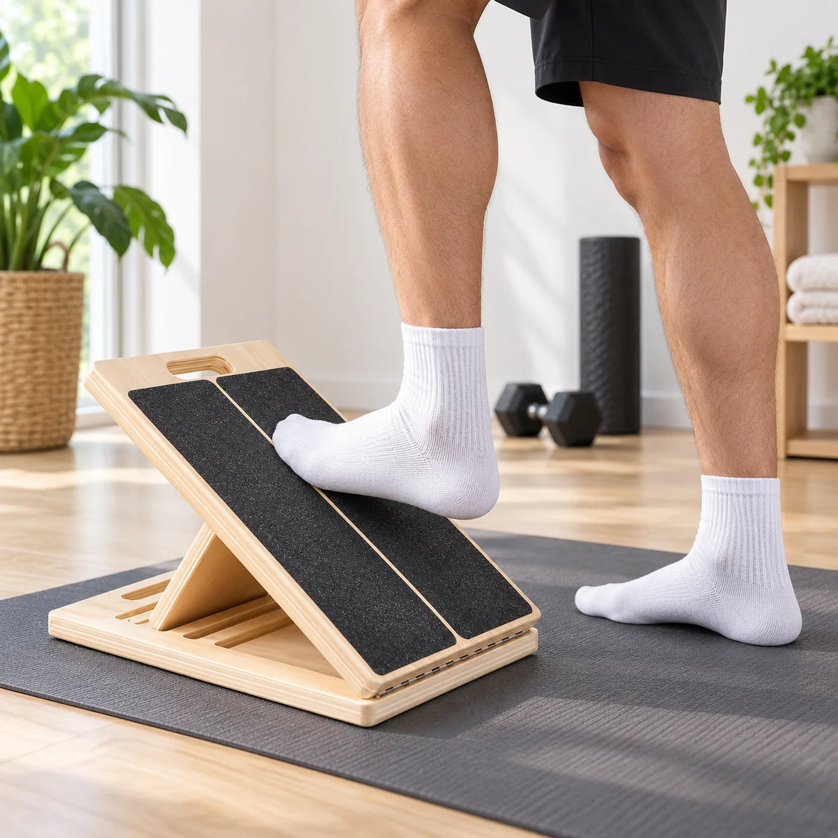 Adjustable Incline Board | Wooden 5-Position & Foldable